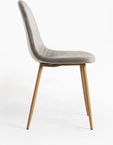 Set 4 Teok Fluwelen Stoelen