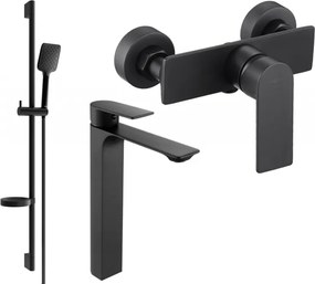 Mexen Alexa DS62 doucheset, zwart - 71214DS62-70