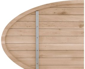 Goossens Eettafel Blade, Strak blad ovaal 260 x 120 cm 6 cm dik