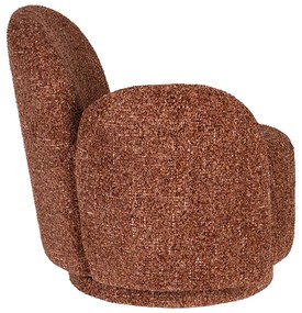 Dutchbone Rose Draaibare Fauteuil Bordeaux