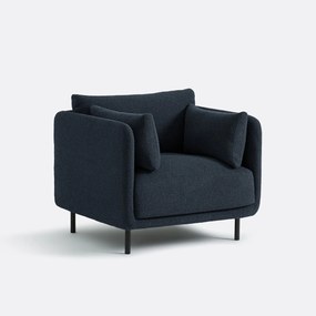 Fauteuil, fijne bouclé stof, VICTOR
