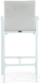 Barstoel Aluminium/textileen Wit Lifestyle Garden Furniture Rome