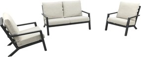 Boston stoel bank (2-zits) loungeset - 3-delig