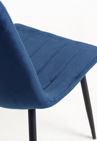 Set 4 Liny Fluwelen Stoelen