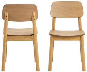 ZARION Natuurlijk Eiken - HOUTEN STOEL VOOR KEUKEN, WOONKAMER, RESTAURANT
