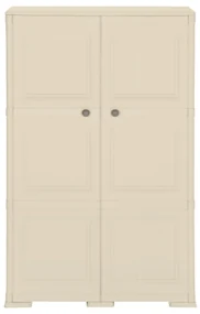 vidaXL Opbergkast hout-look 79x43x125 cm kunststof wit