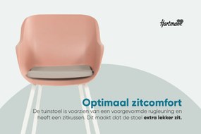 Hartman Le Soleil Element dining armstoel - Stylish pink - Alu poot