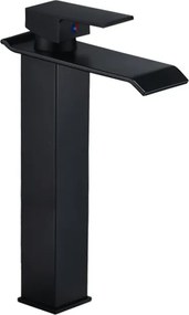 Mexen Apus hoge wastafelkraan, zwart - 744710-70