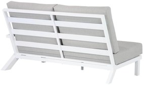 Hoek loungeset 6 personen Aluminium Wit  Santika Furniture Santika Cinta