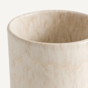 Set van 2 mokken in mat geglazuurd aardewerk, Rusty