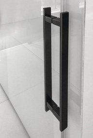 Gelco Volcano douche schuifdeur 180cm mat zwart anti-kalk
