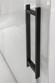 Gelco Volcano douche schuifdeur 180cm mat zwart anti-kalk
