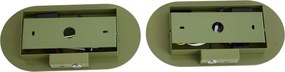 Set van 2 wandlampen groen incl. LED 3-staps dimbaar en USB-C  - Lila