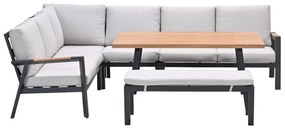Garden Impressions Lissabon lounge dining set 6-delig - valley sand