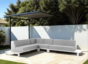 Flow. Sublime loungeset lead chiné XL SALE All Weather loungeset Antraciet Sunbrella loungeset LoungesetHoek loungeset outdoor textiel - weerbestendig