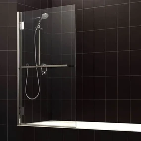 Eastbrook Corniche badwand met handdoekrek 80x140cm chroom