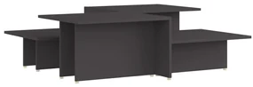 vidaXL Salontafels 2 st 111,5x50x33 cm bewerkt hout grijs