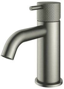 Hotbath Cobber X lage wastafelmengkraan zonder waste geborsteld nikkel CX003CGN