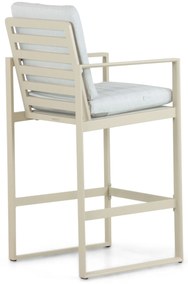 Barstoel Aluminium Taupe-naturel-bruin Lifestyle Garden Furniture Nuno