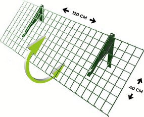 ACD opklaptafel groen - 120 x 40 cm