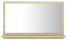 vidaXL Badkamerspiegel 60x10,5x37 cm spaanplaat sonoma eikenkleurig