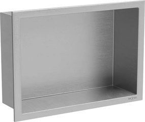 Mexen X-Wall-R nisvakplank met kraag 30 x 20 cm, inox - 1910302010