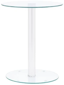 vidaXL Salontafel 40 cm gehard glas transparant