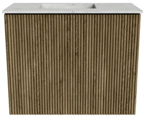 Mondiaz Joya DLux 50cm toiletmeubel dusk met wastafel faye links zonder kraangat opalo