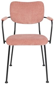Zuiver Benson Design Armstoel Roze Stof