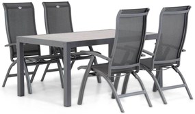 Tuinset 4 personen 164 cm Aluminium/Textileen /Aluminium/textileen Grijs Hartman Summerland/Residence
