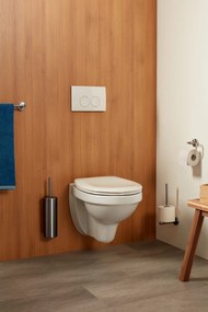 Haceka Kosmos toiletrolhouder zonder klep RVS-look