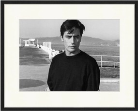 Ingelijste digitale print Alain Delon In Any Number Can Win