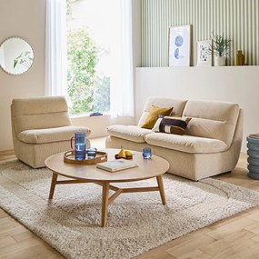 ERABLE 2-zits bank van reliëffluweel