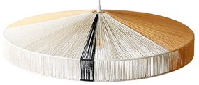 HKliving Pendant Rope Lamp Black Stroke - Papier - HKliving - Industrieel & robuust