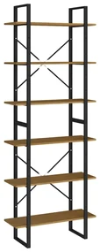 vidaXL Hoge kast 80x30x210 cm massief grenenhout bruin