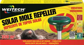 Weitech WK0677 Mollenverjager Solar - 350 m² - Op zonne-energie - Trillingen