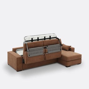 Hoekbank-bed, polyester, latex Cécilia