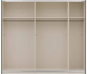 Goossens Kledingkast Easy Storage Sdk, 253 cm breed, 220 cm hoog, 2x 3 paneel schuifdeuren