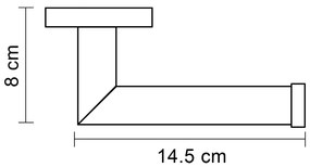 Differnz toiletrolhouder chroom