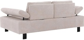 Goossens Bank Alvin wit, stof, 2,5-zits, modern design