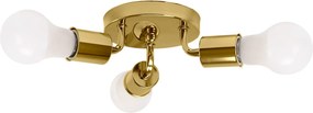 Drievoudige Plafondlamp Metaal Goud APP704-3C