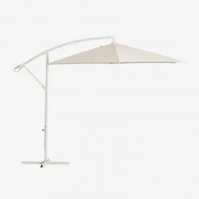 Parasol 295 Cm In Stof En Staal Salina Gardenia Wit - Sklum