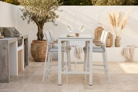 Barset 4 personen Aluminium Wit Lifestyle Garden Furniture Brandon