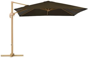 Siena 3x3m houtachtige tuinparasol met bruine hoes Garden Point