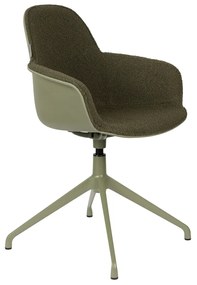 Zuiver Albert Kuip Swivel Groene Draaistoel Met Armleuningen