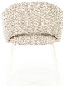 By-Boo Story Wit-frame Eetkamerstoel Taupe