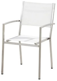 4 Seasons Outdoor | Plaza stackable chair, white  Tuinstoel    Wit weerbestendig