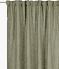 Linnen ondoorzichtige multibandgordijnen Julie, 2-delig, B 145 cm