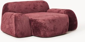 XL teddy bouclé loungestoel Wolke