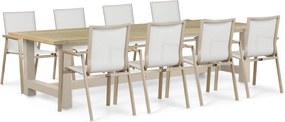 Tuinset 8 personen 300 cm Aluminium Zand/Beige Lifestyle Garden Furniture Fiora/San